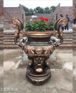 LƯ HƯƠNG 1M5 ĐỒNG ĐỎ RỒNG NỔI CẠO MÀU