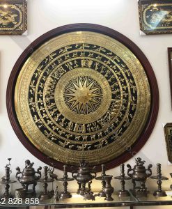 MẶT TRỐNG ĐỒNG VÀNG GÒ THỦ CÔNG ĐK 2M