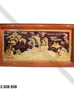 TRANH THUẬN BUỒM XUÔI GIÓ NỀN ĐEN 1M7 X 90