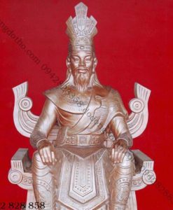 TƯỢNG VUA HÙNG ĐỒNG ĐỎ 2M50