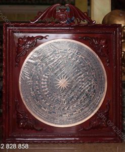 MẶT TRỐNG ĐỒNG ĐỎ ĐÚC THỦ CÔNG ĐK 80cm