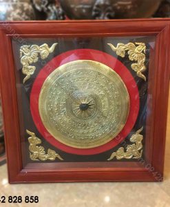 TRANH MẶT TRỐNG ĐỒNG VÀNG 60x60cm