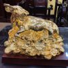 TRÂU NẰM TIỀN MẠ VÀNG 24K
